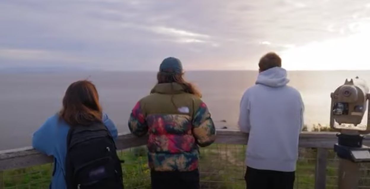 People looking at the ocean